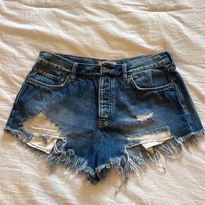 Free people Jean shorts!